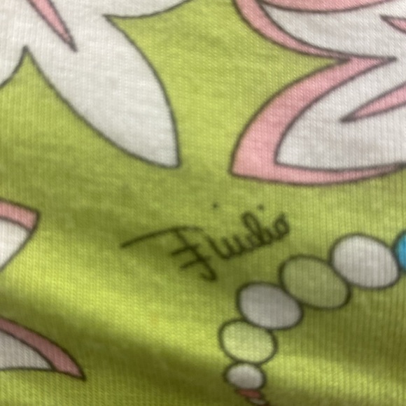 Emilio Pucci Floral Design Top - Lime and Pink - Picture 4 of 7